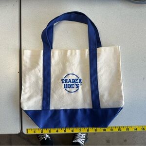 Blue and Cream Shoulder Bag with Elegant Design